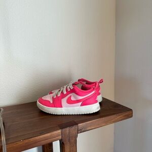 Nike Kids Bright Pink and White Sneakers